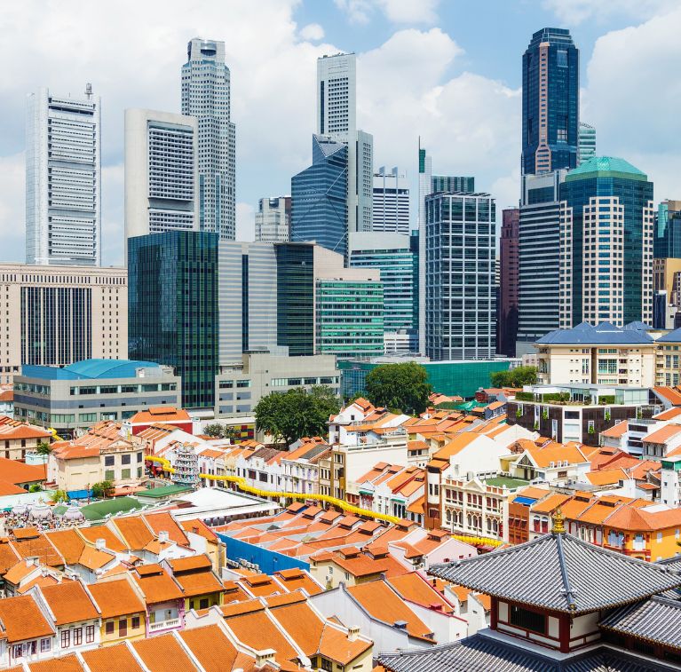 Singapore city skyline