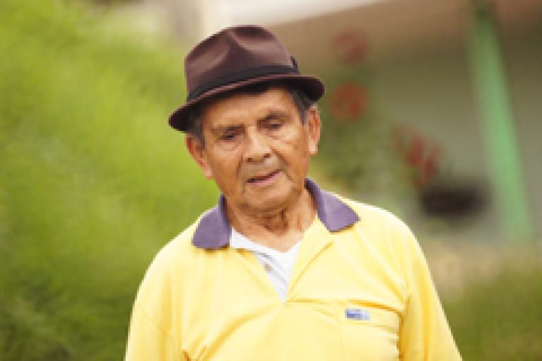 Older man in hat