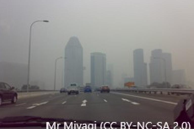 Smog on an urban highway. Copyright Mr Miyagi (CC BY-NC-SA 2.0)